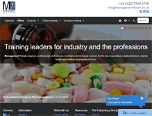 Tablet Screenshot of management-forum.co.uk
